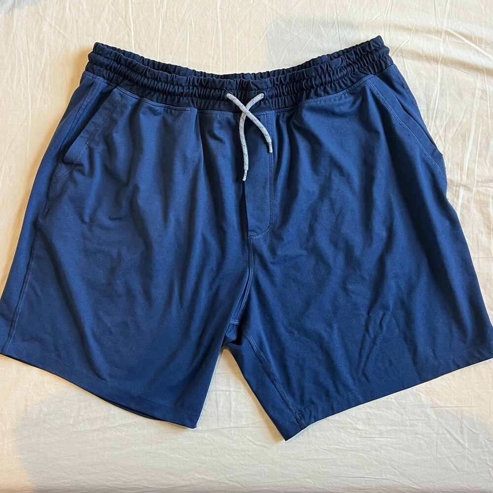 Marine Layer Weekend Sport Shorts Mens XL Blue 7” Stretch Gym Performance Lounge